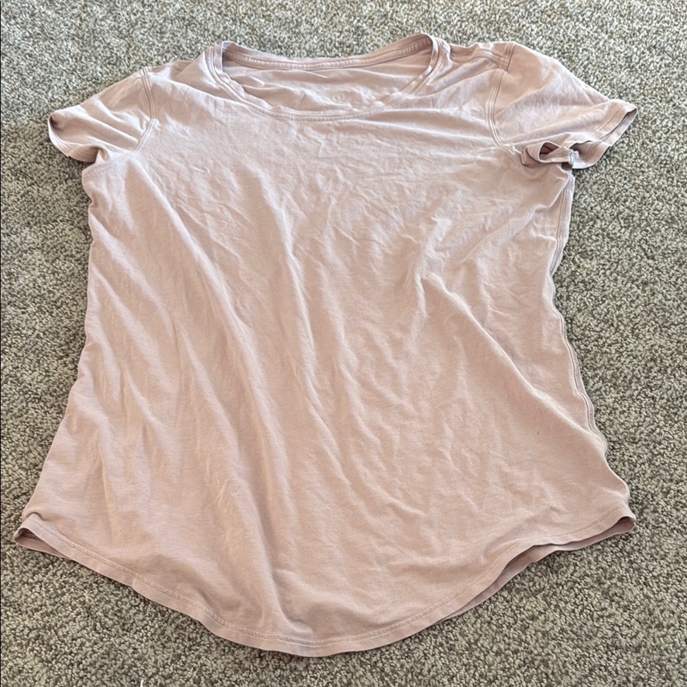 Lululemon Athletica Pink Relaxed Short Sleeve T-Shirt